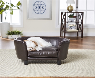 enchanted hondenmand sofa coco pebble bruin 2